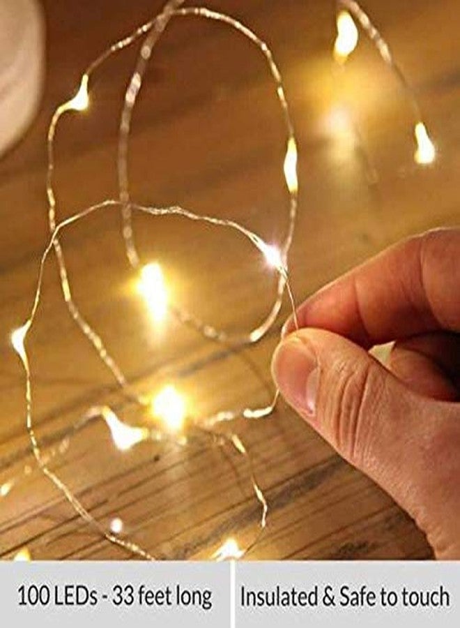iwin USB Starry Fairy String Light, Waterproof Decorative Copper Wire Lights for Indoor, Bedroom Festival Christmas Wedding Party Patio Window with USB Interface-Warm White (Pack of 1) - Image 2